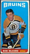 1964-65 Vintage Boston Bruins Bob McCord Topps Tallboy NHL Hockey Card