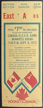 Load image into Gallery viewer, 1972 Summit Series Canada vs USSR Hockey Ticket Game 3 Standing Room iCert
