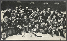 Load image into Gallery viewer, 1971 Russian National Hockey Team Photo Postcard Vintage Tretiak + Other Stars
