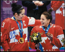 Load image into Gallery viewer, Caroline Ouellette + Melanie Daoust Autographed Photo Signed Women&#39;s Hockey

