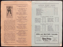 Load image into Gallery viewer, 1929-30 NHL Playoff Program New York Rangers Ottawa Senators Newsy Lalonde
