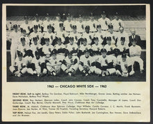Load image into Gallery viewer, 1963 Chicago White Sox Team Photo MLB Baseball Fan Club Issued Fox Landis
