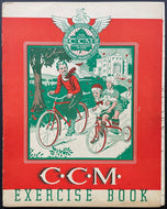 1930's CCM Scribbler Red Exercise Book Bicycles Featured Vintage Original
