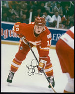 1988 Gary Roberts Autographed Photo Signed Calgary Flames NHL Hockey Picture