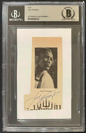 Joe Frazier Autographed Cut + Authenticated + Beckett Slabbed Vintage Boxing