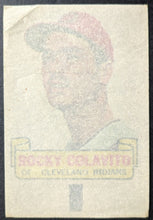 Load image into Gallery viewer, 1966 Topps Rub Offs Rocky Colavito Cleveland Indians Transfer MLB Sportscaster

