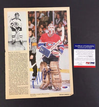 Load image into Gallery viewer, Patrick Roy Montreal Canadiens NHL Hockey Autograph Signed Page PSA Certified
