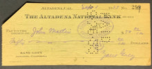 Load image into Gallery viewer, Zane Grey Writer Signed Bank Check Union Litho Co. Dated Sept 1 1933 JSA LOA
