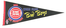 Load image into Gallery viewer, 1989 Detroit Pistons Pennant NBA Basketball Champions Bad Boys World Class 29"
