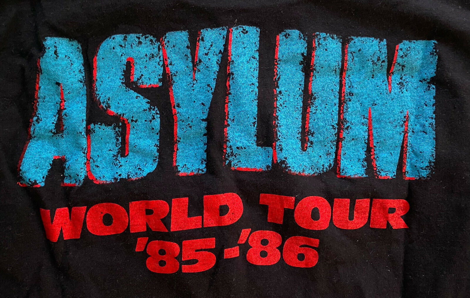 Kiss Asylum World Tour 1985/86 Concert T-Shirt Size Large