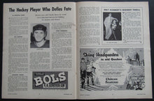 Load image into Gallery viewer, 1958 Hockey Pictorial Magazine Autographed By Eddie Litzenberger Blackhawks NHL
