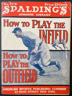 1921 Spalding Red Cover Series How To Play The Infield+Outfield Booklet Ty Cobb