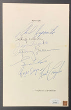 Load image into Gallery viewer, 1965 Sports Celebrity Dinner Program Autographed x7 NHL Hockey Signed JSA

