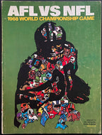 1968 AFL NFL Championship Football Game Super Bowl Program Miami's Orange Bowl