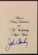 Load image into Gallery viewer, John Candy Signed Autographed Christmas Card Toronto Argonauts Ticket Form JSA

