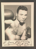 George Chuvalo Autographed Photo Vintage Boxing Signature Signed JSA COA