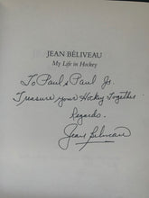 Load image into Gallery viewer, 1994 Jean Beliveau Autographed Hardcover Signed Book Montreal Canadiens NHL HOF
