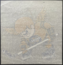 Load image into Gallery viewer, 1972-73 WHA Minnesota Fighting Saints Unused Transfer Decal Team Mascot
