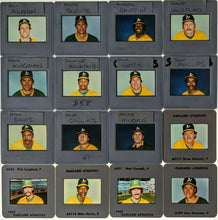 Load image into Gallery viewer, Oakland Athletics 16 Different 35mm Slides League Issued Vintage MLB Baseball
