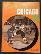 1970 Chicago Blackhawks NHL Hockey Yearbook Vintage Sports Magazine