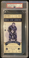 1998 Toronto Maple Leafs Hockey Ticket Memories Dreams Frank Mahovlich NHL PSA 6