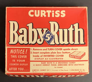 Vintage 1953 Curtiss Candy Bar Baby Ruth Cardboard Store Display Box