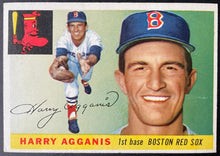 Load image into Gallery viewer, 1955 Topps Baseball #152 Harry Agganis Boston Red Sox Vintage MLB Card
