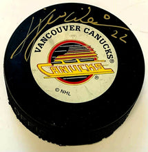Load image into Gallery viewer, Tiger Williams Signed Vancouver Canucks Hockey Puck Autographed NHL
