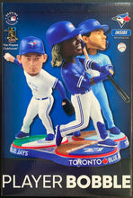 Load image into Gallery viewer, Toronto Blue Jays Bobblehead Trio Player Bobble Guerrero Jr &amp; Biggio &amp; Bichette
