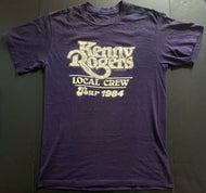 Kenny Rogers 1984 Local Crew Concert T-Shirt Vintage Original Authentic
