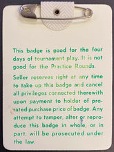 Load image into Gallery viewer, 1982 Masters Golf Tournament Celluloid Badge PGA Tour Craig Stadler Wins
