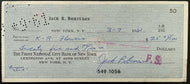 1961 Jackie Robinson Signed Personal Cheque Autographed Bank Check Dodgers MLB