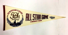 Load image into Gallery viewer, 1983 MLB 50th All Star Anniversary Baseball Game Official Pennant Comiskey Park

