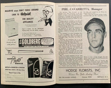 Load image into Gallery viewer, 1958 International League Program Miami Marlins vs Buffalo Bisons Satchel Paige
