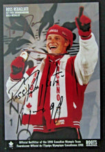 Load image into Gallery viewer, 1998 Olympics Snowboard Gold Medalist Ross Rebagliati Autographed Roots Postcard

