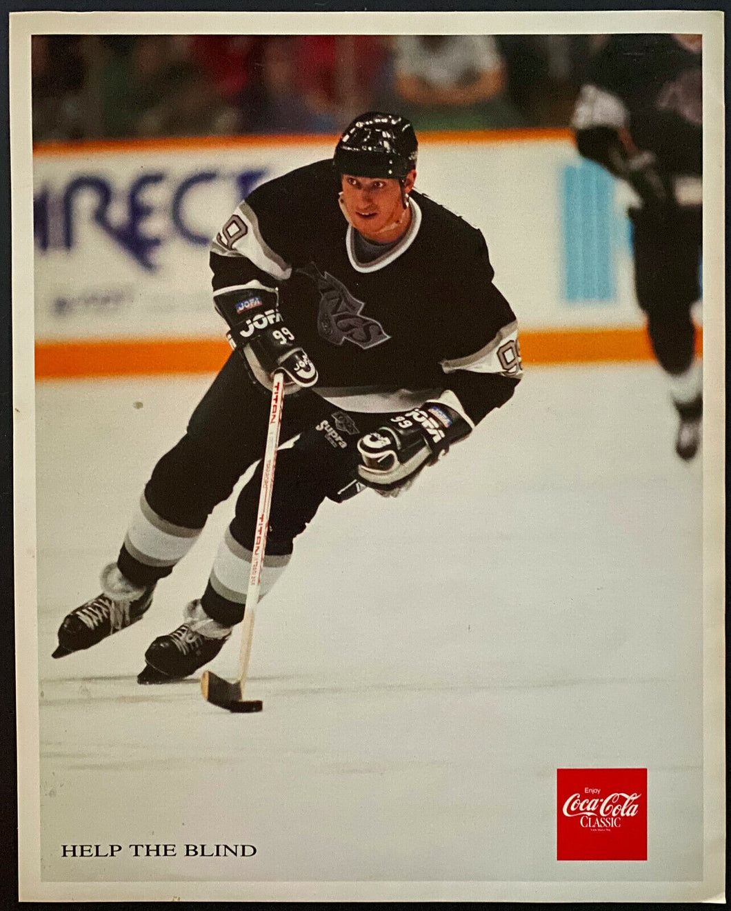 1989 Wayne Gretzky Coca Cola Promo Photo LA Kings NHL Hockey The Great One