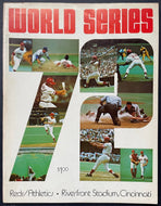 1972 Cincinnati Reds vs. Oakland Athletics World Series Program MLB Baseball VTG
