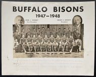1947 / 1948 Buffalo Bisons Type 1 Photo Team Issued Picture Hockey Vintage