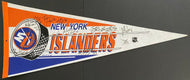 1990 Vintage Signed NHL Hockey New York Islanders Autographed Pennant