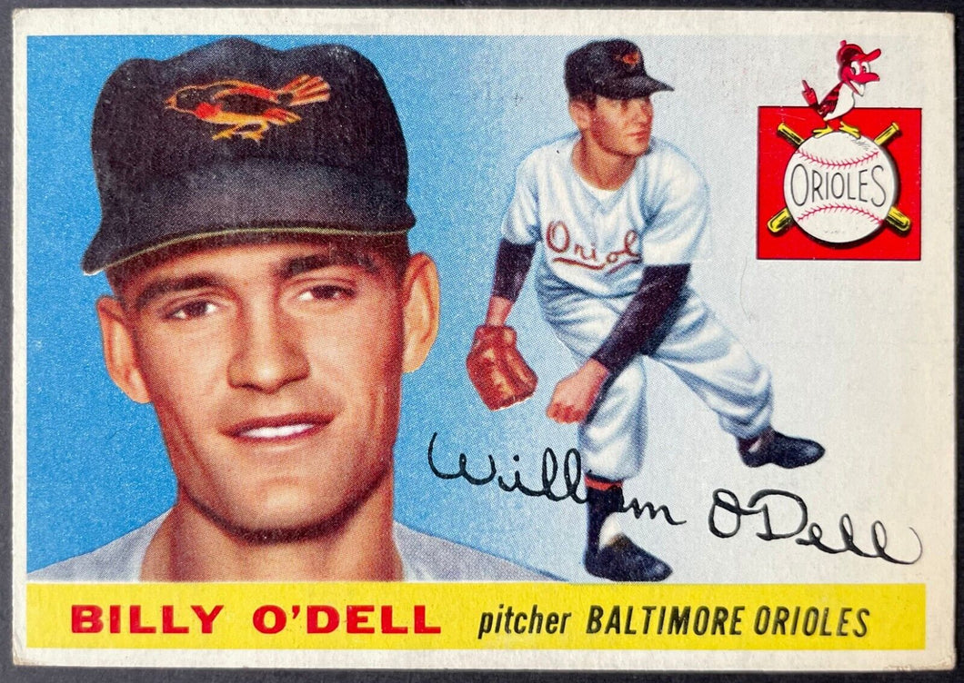 1955 Topps Baseball #57 Billy O'Dell Baltimore Orioles Vintage MLB Card