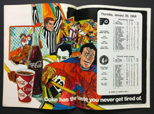 Load image into Gallery viewer, 1969 NHL Philadelphia Spectrum Game Program Chicago Blackhawks Beat Flyers 12-0
