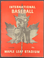 1948 Maple Leaf Stadium International League Baseball Program Leafs vs Syracuse