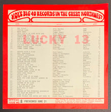 Load image into Gallery viewer, 1960s KOLs Big 40 In The Great Northeast Chart Radio Survey Issue #8 Eric Burdon
