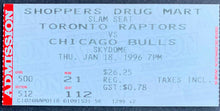 Load image into Gallery viewer, 1996 Toronto Raptors vs Chicago Bulls NBA Ticket SkyDome Michael Jordan 38 Pts
