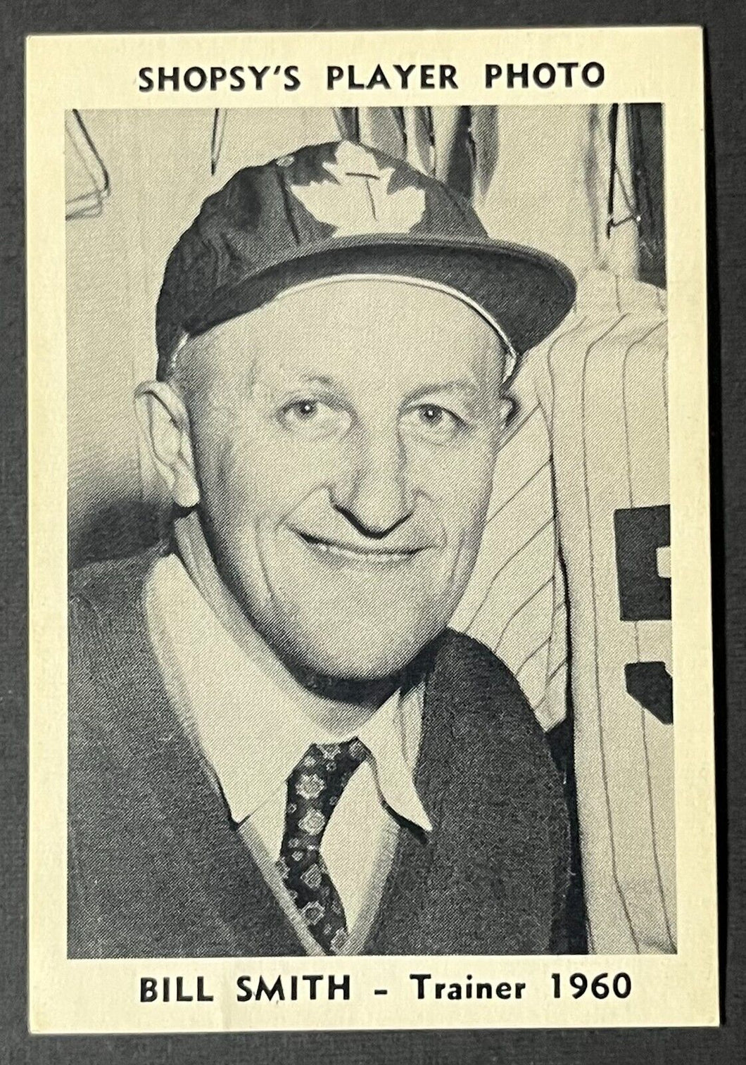 1960 Toronto Maple Leafs Baseball Bill Smith Shopsy's Player Photo Card Vintage