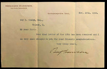 Load image into Gallery viewer, 1888 Signed Letter US President Benjamin Harrison Autographed Political JSA LOA
