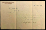 1888 Signed Letter US President Benjamin Harrison Autographed Political JSA LOA