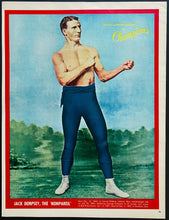 Load image into Gallery viewer, 1954 Police Gazette Full Page Photo Original Jack Dempsey Legendary Boxer
