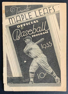 1935 Maple Leaf Stadium Baseball Program Maple Leafs vs Newark Bears Vintage