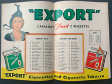 Load image into Gallery viewer, 1954 CFL Football Program Winnipeg Blue Bombers vs Saskatchewan Roughriders
